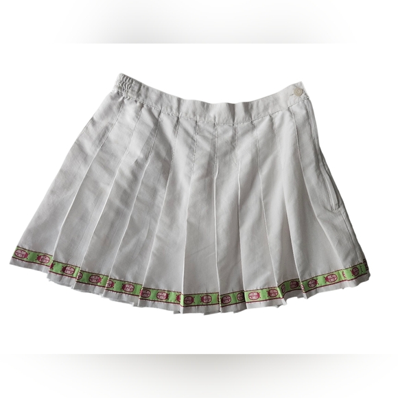Lilly Pulitzer Dresses & Skirts - LILLY PULITZER Steff Godet Ladybug Pleated White Tennis Skirt | SZ 4